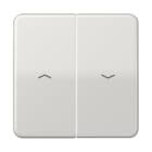 JUNG - Wippe 2fach, mit Pfeilsymbolen, Thermoplast, Serie CD, lichtgrau