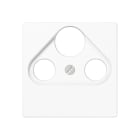 JUNG - Abdeckung für Universal-Sat/BK-Dosen, Duroplast, Serie AS/A, alpinweiss