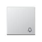 JUNG - Wippe 1fach, Symbol Klingel, Serie A, aluminium