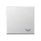 JUNG - Wippe 1fach, Symbol Licht, Serie A, aluminium