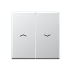 JUNG - Wippe 2fach, mit Pfeilsymbolen, Serie A, aluminium
