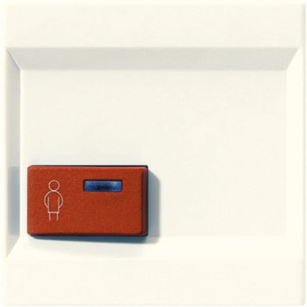 JUNG - Abdeckung für Ackermann, Typ 73022 A 2, rot, Serie LS, weiss