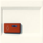 JUNG - Abdeckung für Ackermann, Typ 73022 A 2, rot, Serie LS, weiss