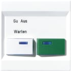 JUNG - Abdeckung für Ackermann, Typ 73642 B – Dienstzimmereinheit –, weiss, grün