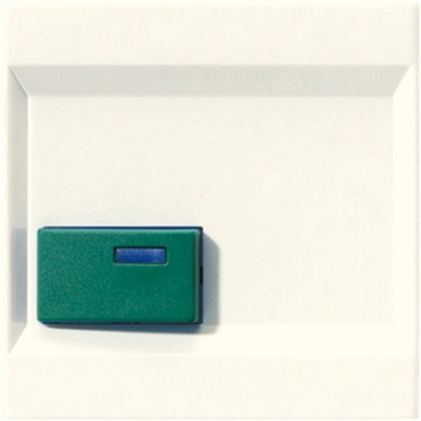 JUNG - Abdeckung für Ackermann, Typ 73642 C, grün, Serie LS, weiss