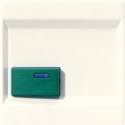 JUNG - Abdeckung für Ackermann, Typ 73642 C, grün, Serie LS, weiss