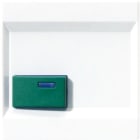 JUNG - Abdeckung für Ackermann, Typ 73642 C, grün, Serie LS, alpinweiss