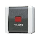 JUNG - Heizungsschalter, Universal Aus-Wechsel, 10AX 250V ~, IP44, WG 800