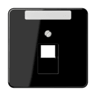JUNG - Abdeckung für IAE/UAE-Anschlussdosen 1 x 8-polig, Serie CD, schwarz
