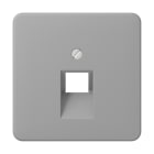 JUNG - Abdeckung für IAE/UAE-Anschlussdosen 1 x 8-polig, Thermoplast, Serie CD, grau