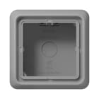 JUNG - Aufputz-Kappe 1fach, Serie CD, grau