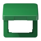 JUNG - Klappdeckel mit Rückstellfeder, Thermoplast, Serie CD, grün (für SV)