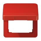 JUNG - Klappdeckel mit Rückstellfeder, Thermoplast, Serie CD, rot