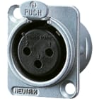 JUNG - XLR-Steckverbinder mit Einbaugehäuse, weiblich