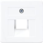 JUNG - Abdeckung für IAE/UAE-Anschlussdosen 1 x 8-polig, Thermoplast, 50x50mm, alpinws