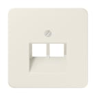 JUNG - Abdeckung für IAE/UAE-Anschlussdosen 2 x 8-polig, Thermoplast, Serie CD, weiss