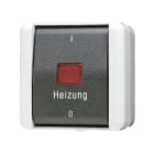 JUNG - Heizungsschalter, Aus 2-pol., 10AX 250V ~, IP44, WG 800