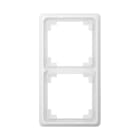 JUNG - Rahmen 2fach, senkrechte und waagerechte Montage, Duroplast, CD PLUS, alpinweiss