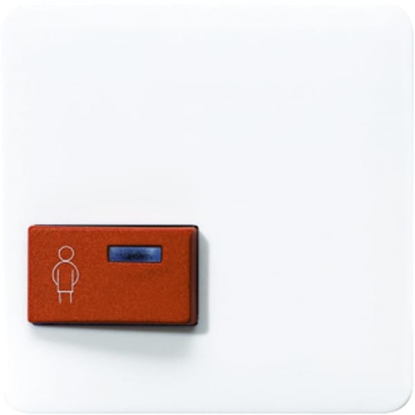 JUNG - Abdeckung für Ackermann, Typ 73022 A 2, rot, Serie CD, alpinweiss