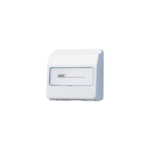JUNG - Klappdeckel, hohe Ausführung, rastbar, Thermoplast, Serie CD, alpinweiss