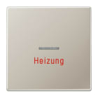 JUNG - Wippe 1fach mit Lichtleiter, Heizung, Serie LS, Edelstahl