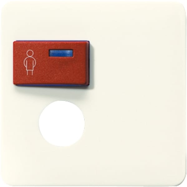 JUNG - Abdeckung für Ackermann, Typ 73071, 73075 A, rot, Serie CD, weiss