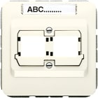 JUNG - Abdeckung für Modular-Jack-Steckbuchsen 2fach, Reichle + De Massari, weiss