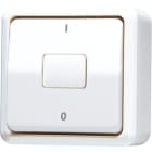 JUNG - Wippschalter, Aus 2-pol., 10AX 250V ~, AP 600, alpinweiss