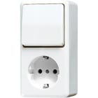 JUNG - SCHUKO-Steckdose 16 A 250V ~ mit Schalter Universal Aus-Wechsel 10 AX 250V ~