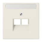 JUNG - Abdeckung für IAE/UAE-Anschlussdosen 2 x 8-polig, Serie LS, weiss