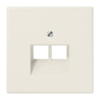 JUNG - Abdeckung für IAE/UAE-Anschlussdosen 2 x 8-polig, Thermoplast, Serie LS, weiss