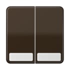 JUNG - Wippe 2fach, mit Schriftfeld, Duroplast, Serie CD, braun