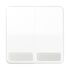 JUNG - Wippe 2fach, mit Schriftfeld, Duroplast, Serie CD, alpinweiss