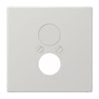 JUNG - Abdeckung für 2 Rundsteckverbinder bis 18,5mm Ø, Duroplast, Serie LS, lichtgrau