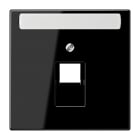 JUNG - Abdeckung für IAE/UAE-Anschlussdosen 1 x 8-polig, Serie LS, schwarz