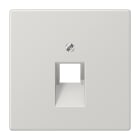 JUNG - Abdeckung für IAE/UAE-Anschlussdosen 1 x 8-polig, Thermoplast, lichtgrau