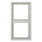 JUNG - Rahmen 2fach, senkrechte und waagerechte Montage, Duroplast, LS 990, lichtgrau