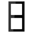 JUNG - Rahmen 2fach, senkrechte und waagerechte Montage, Duroplast, LS 990, schwarz