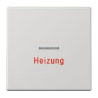 JUNG - Wippe 1fach mit Lichtleiter, Heizung, Duroplast, Serie LS, lichtgrau