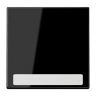 JUNG - Wippe 1fach, mit Schriftfeld, Duroplast, Serie LS, schwarz