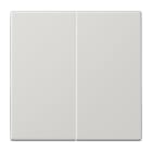 JUNG - Wippe 2fach, Duroplast, Serie LS, lichtgrau