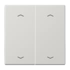 JUNG - Wippe 2fach, mit 4 Pfeilsymbolen, Duroplast, Serie LS, lichtgrau