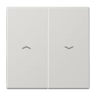 JUNG - Wippe 2fach, mit Pfeilsymbolen, Duroplast, Serie LS, lichtgrau