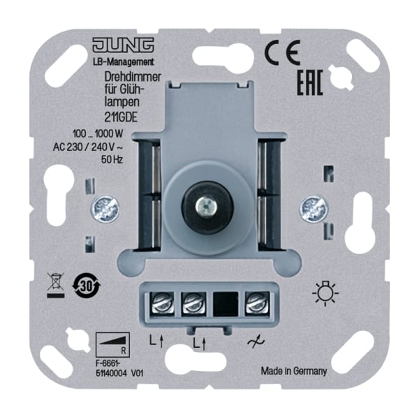 JUNG - Drehdimmer, 100 ... 1000 W