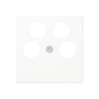 JUNG - Abdeckung für 4-Loch SAT-TV-Steckdose (Ankaro), Thermoplast, Serie AS/A,