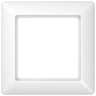 JUNG - Rahmen 1fach, senkrechte und waagerechte Montage, Duroplast, AS 500, alpinweiss