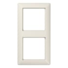 JUNG - Rahmen 2fach, senkrechte und waagerechte Montage, Duroplast, AS 500, weiss