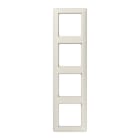 JUNG - Rahmen 4fach, senkrechte und waagerechte Montage, Duroplast, AS 500, weiss