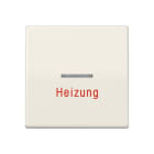JUNG - Wippe 1fach mit Kalotte, Heizung, Thermoplast, Serie AS, weiss