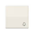 JUNG - Wippe 1fach, Symbol Klingel, Duroplast, Serie AS, weiss
